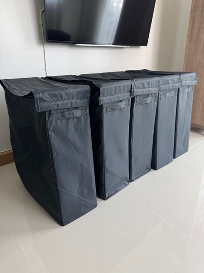 ถุงใส่ผ้ามีโครงขาตั้งสีดำ อีเกีย