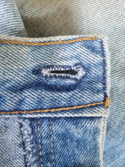 Levi's 701 ปี 89 W30 L30 ไม่เคยตัดขา มือเดียว รูปที่ 7