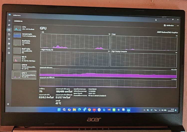 Acer Aspire 7 (รุ่นรหัส N19C5) รูปที่ 6