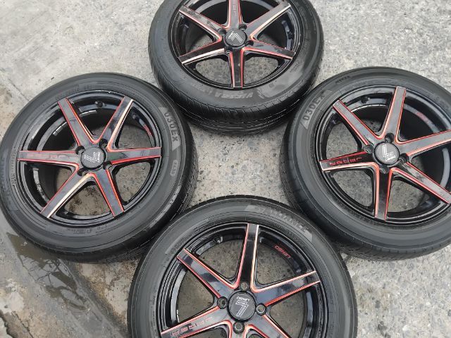 15" แม็ก Lenso ขอบ 15 กว้าง 7 พร้อมยางปี 22