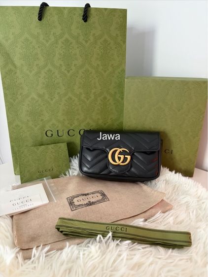 หญิง ดำ หนังแท้ Gucci 