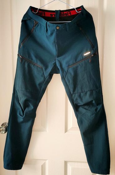 FieldCore กางเกงผ้ากันน้ำขายาว สีฟ้าเขียว