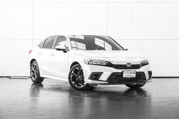 Honda Civic 2024 2.0 eHEV EL+ Sedan ไฮบริด ไม่ติดแก๊ส เกียร์อัตโนมัติ ขาว รูปที่ 2