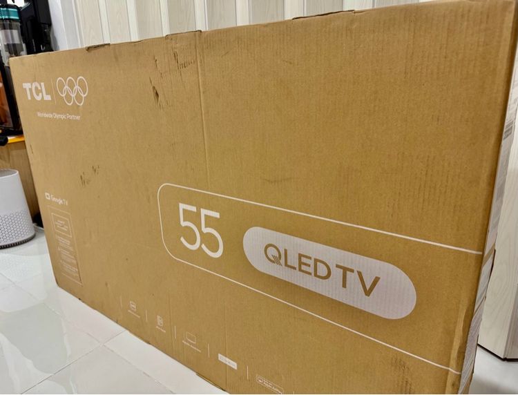 TCL QLED 4K 55 นิ้ว มือ1 Google TV 120Hz ผลิต 9 กพ 2569 Quantum Dot ประกันศูนย์ 3 ปี สั่งเสียง รูปที่ 4