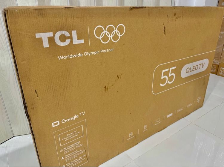 TCL QLED 4K 55 นิ้ว มือ1 Google TV 120Hz ผลิต 9 กพ 2569 Quantum Dot ประกันศูนย์ 3 ปี สั่งเสียง รูปที่ 6