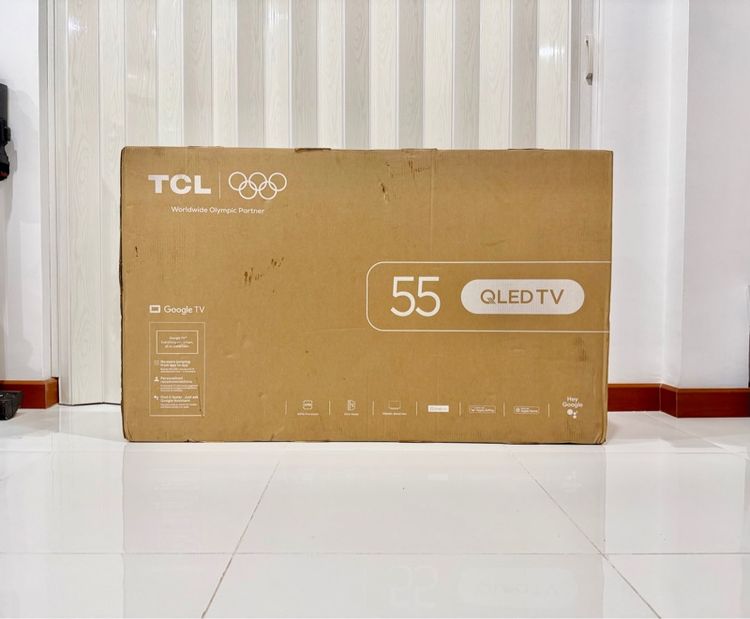 TCL QLED 4K 55 นิ้ว มือ1 Google TV 120Hz ผลิต 9 กพ 2569 Quantum Dot ประกันศูนย์ 3 ปี สั่งเสียง รูปที่ 2