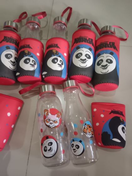 ขวดแก้วกังฟูแพนด้าขนาด 8 นิ้ว 8 ใบพร้อมปลอก รูปที่ 6