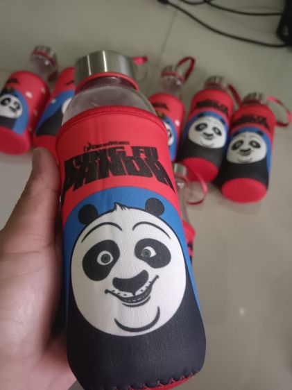 ขวดแก้วกังฟูแพนด้าขนาด 8 นิ้ว 8 ใบพร้อมปลอก รูปที่ 7