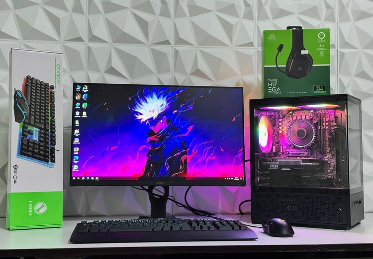 คอมประกอบ ครบชุดพร้อมจอ 24นิ้ว 180HZ  Gen 12 เล่นเกม ทำงาน ในงบประหยัด 