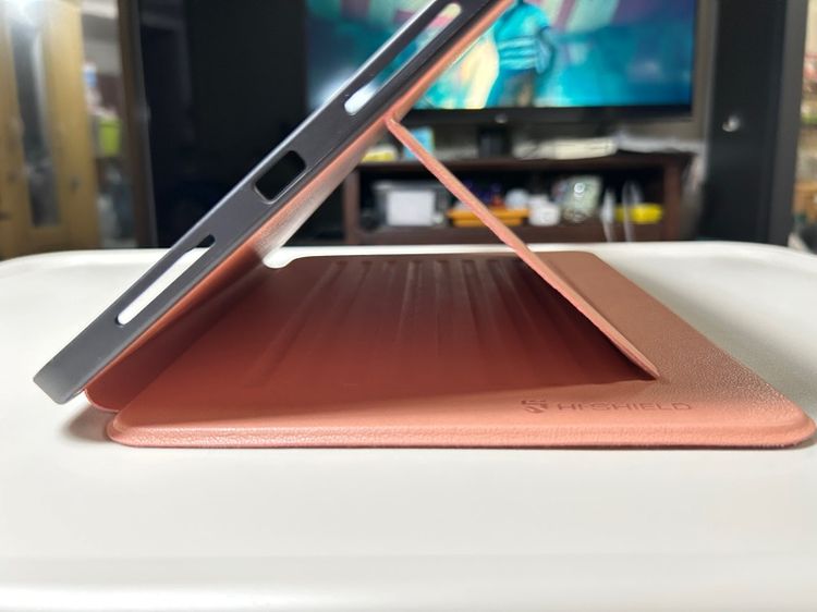 เคสไอแพด หนังวัวแท้ อิตาลี HI SHIELD Ultimate 9 Level’s iPad Case Pro 11นิ้ว M4, M5 สีชมพู รูปที่ 10