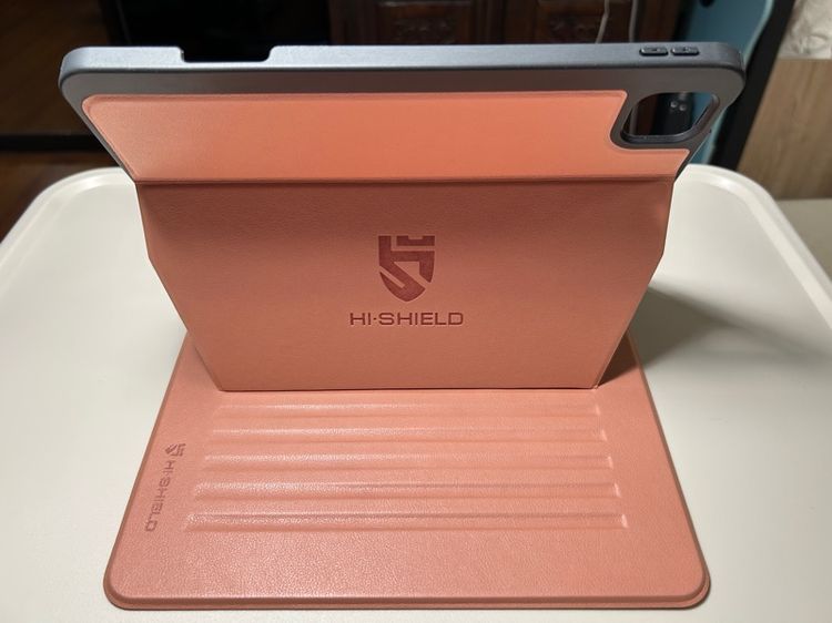 เคสไอแพด หนังวัวแท้ อิตาลี HI SHIELD Ultimate 9 Level’s iPad Case Pro 11นิ้ว M4, M5 สีชมพู รูปที่ 8