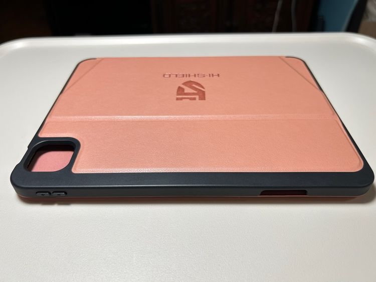เคสไอแพด หนังวัวแท้ อิตาลี HI SHIELD Ultimate 9 Level’s iPad Case Pro 11นิ้ว M4, M5 สีชมพู รูปที่ 2