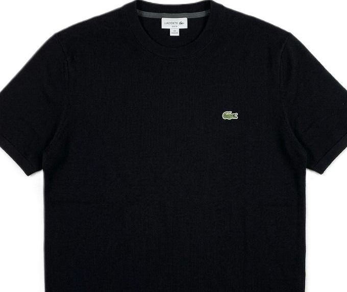 LACOSTE Men's Crew Neck Cotton Knit T-Shirt รูปที่ 3