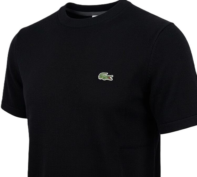 LACOSTE Men's Crew Neck Cotton Knit T-Shirt รูปที่ 5
