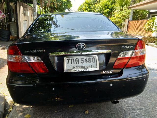 Toyota Camry 2004 2.4 Q Sedan เบนซิน ไม่ติดแก๊ส เกียร์อัตโนมัติ ดำ รูปที่ 2