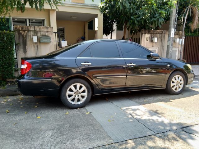 Toyota Camry 2004 2.4 Q Sedan เบนซิน ไม่ติดแก๊ส เกียร์อัตโนมัติ ดำ รูปที่ 3