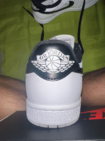 Jordan 1 Low White Black Grey รูปที่ 6