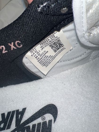 Jordan 1 Low White Black Grey รูปที่ 8