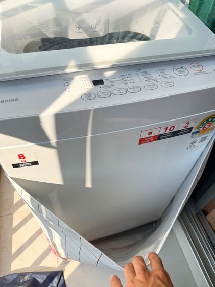 เครื่องซักผ้า Toshiba 8 กิโล ฝาบน