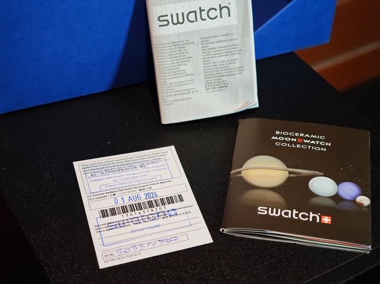 Omega x Swatch - Mission to the Super Blue Moonphase (Full Set) รูปที่ 8
