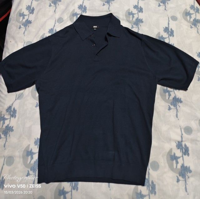 แขนสั้น เสื้อโปโล  uniqlo xl.  เอวจั๊ม สภาพเหมือนใหม่ ขาย380 บาทรวมส่งคับ