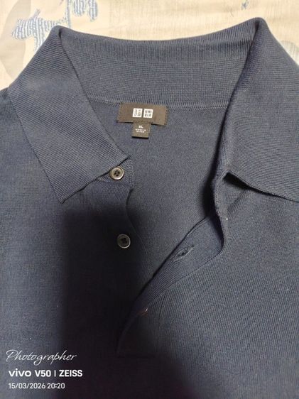 เสื้อโปโล  uniqlo xl.  เอวจั๊ม สภาพเหมือนใหม่ ขาย380 บาทรวมส่งคับ รูปที่ 3