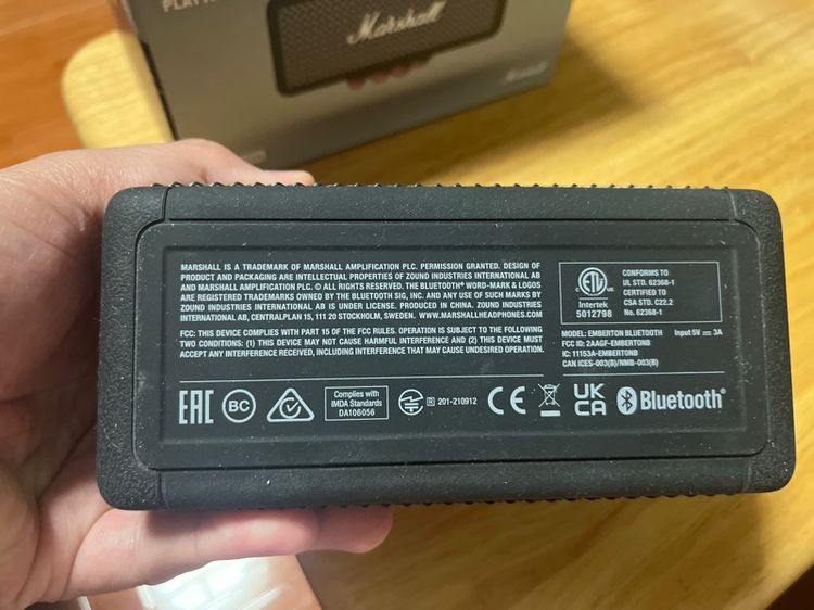 ลำโพงบลูทูธ Marshall Bluetooth Speaker รุ่นแรก รูปที่ 5