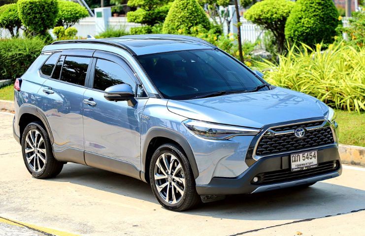 Toyota Corolla Cross 2021 1.8 Hybrid Premium Safety Utility-car ไฮบริด ไม่ติดแก๊ส เกียร์อัตโนมัติ เทา รูปที่ 2