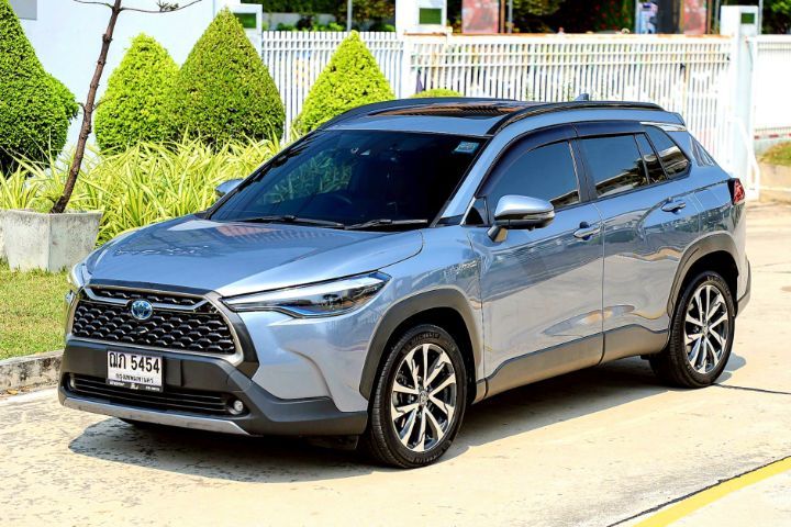 รถ Toyota Corolla Cross 1.8 Hybrid Premium Safety สี เทา