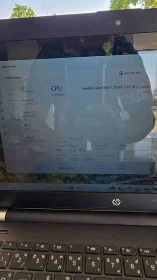 ((ด่วน)) 3,990 บาท สีทองหรูหรา สเปก i7 การ์ดจอแยก HP Notebook 14 อะไหล่โคตรถูก แบตใหม่แค่ 320 รูปที่ 6