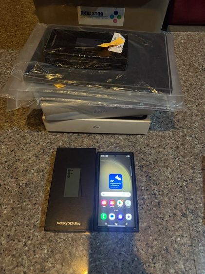 ขายSamsungS23Ultraสีใหม่หายากLavender,Green 512กิ๊กRam12มีกล่องอีมี่ตรงสภาพสวยคับใช้งานดีสวยๆถูกมากก