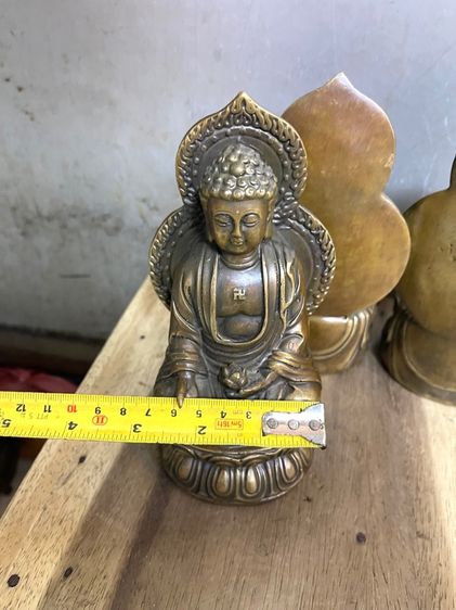 รูปปั้น พระยูไล พระพุทธเจ้า3 องค์ทองเหลือง สะสม รูปที่ 8