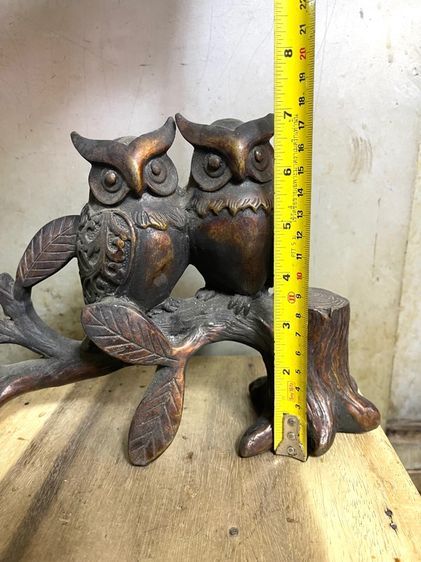 รูปปั้น นกฮูก ทองเหลือง สะสม รูปที่ 14