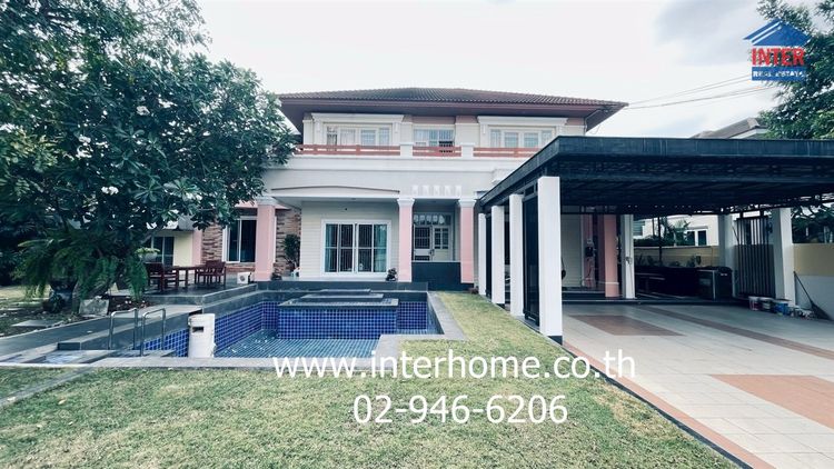 บ้านเดี่ยว 2 ชั้น 198 ตร.ว. หมู่บ้านมณีรินทร์ เอ็กคลูซีฟ ซอยบ้านกลาง1-4 ถนนรังสิต-ปทุมธานี ถนนพหลโยธิน เมืองปทุมธานี ปทุมธานี รูปที่ 3