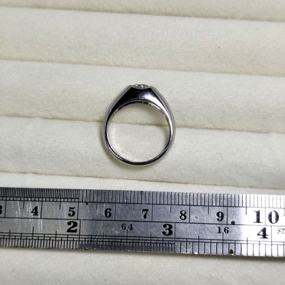 ❌ปิด❌แหวนเงิน เพชรสวย ตอกโค้ด Silver 500 มีน้ำหนัก งานจากญี่ปุ่น รูปที่ 5