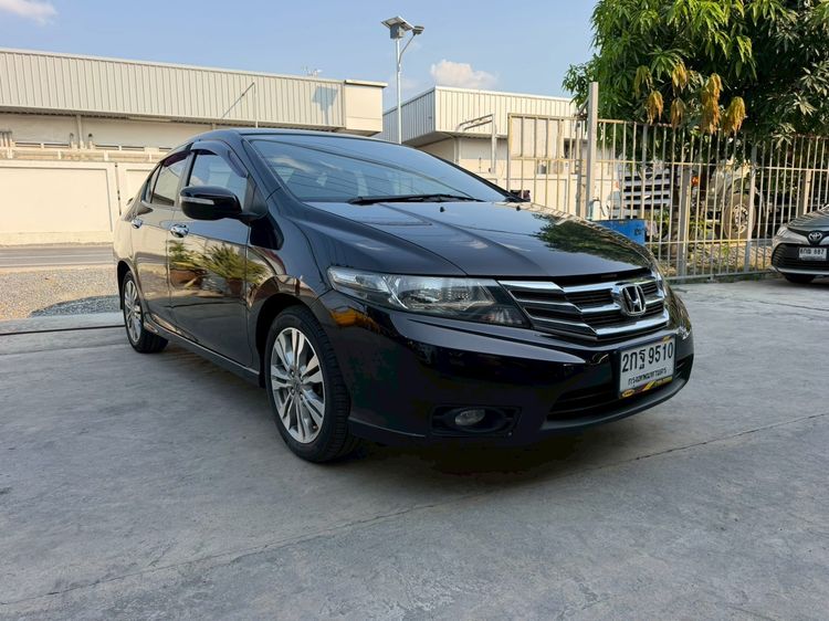 Honda City 2013 1.5 Sv i-VTEC Sedan เบนซิน ไม่ติดแก๊ส เกียร์อัตโนมัติ ดำ รูปที่ 3
