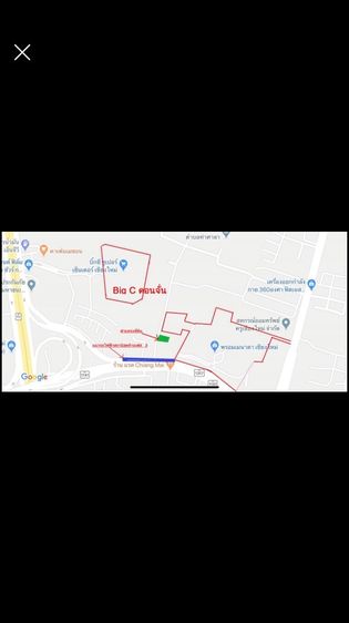 ขายที่ดินเปล่า หลัง Big C ดอนจั่น เชียงใหม่