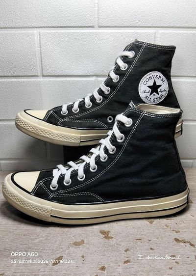 รองเท้าผ้าใบหุ้มข้อมือสอง (สีดำ) converse ลีโปป้ายดำ งานแท้ สภาพดี เบอร์ 41 ยาว 26 cm(.ส่งฟรี มีเก็บเงินปลายทาง รูปที่ 3
