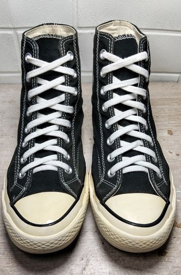 รองเท้าผ้าใบหุ้มข้อมือสอง (สีดำ) converse ลีโปป้ายดำ งานแท้ สภาพดี เบอร์ 41 ยาว 26 cm(.ส่งฟรี มีเก็บเงินปลายทาง รูปที่ 2