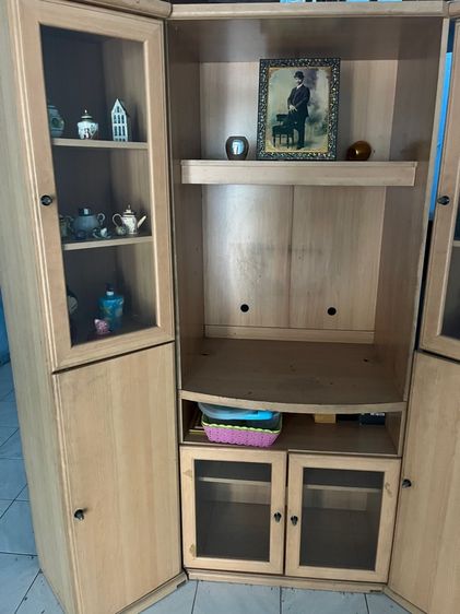 ไม้ ตู้วางทีวีและโชว์ของตกแต่ง