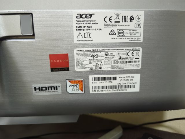 Acer aspire C22-320 series รูปที่ 3