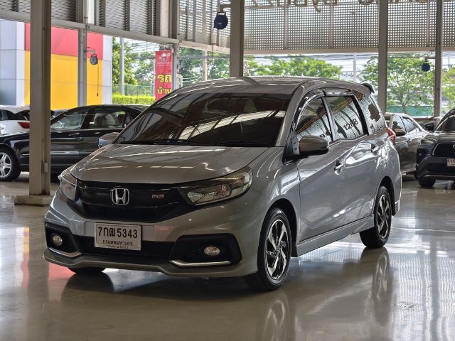 Honda Mobilio 2017 1.5 RS Utility-car เบนซิน ไม่ติดแก๊ส เกียร์อัตโนมัติ เทา รูปที่ 3