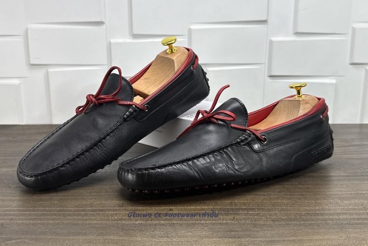 รองเท้าแบบสวมและโลฟเฟอร์ หนังแท้ UK 8 | EU 42 | US 8.5 ดำ TOD’S Ferrari Gommino Driving Shoes Loafers