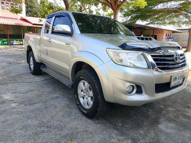 Toyota Hilux Vigo Champ 2014 Smart Cab 2.5 E Prerunner Pickup ดีเซล ไม่ติดแก๊ส เกียร์อัตโนมัติ บรอนซ์ทอง รูปที่ 4