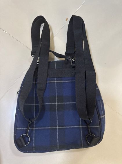 กระเป๋าเป้ ลายสีน้ำเงิน ใบเล็ก 8“ unique ถอดสายได้ น่ารักดี รูปที่ 2