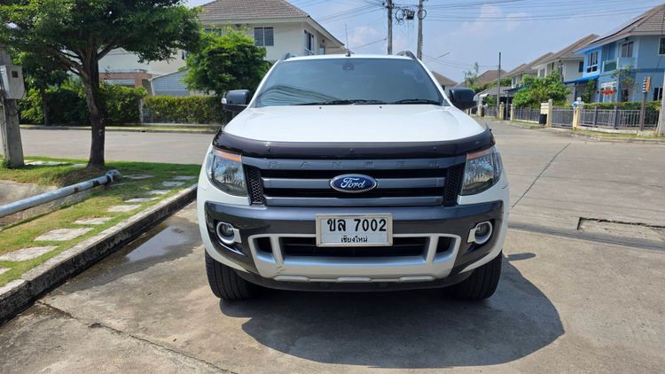 Ford Ranger 2014 2.2 Hi-Rider Wildtrak Pickup ดีเซล ขาว รูปที่ 4