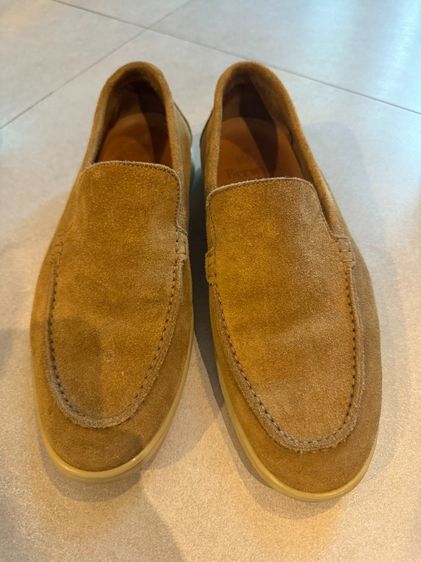 น้ำตาล รองเท้า Berwick Sports Moccasin size 42 หนัง Suede สถาพดี ถูกกกกกกกก