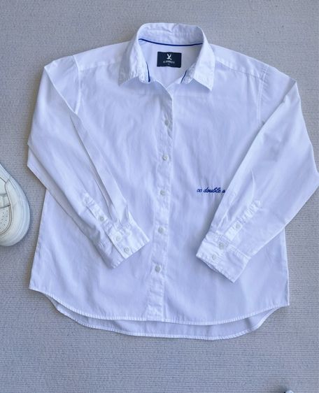 เสื้อเชิ้ตแขนยาวสีขาว CC-OO รูปที่ 2