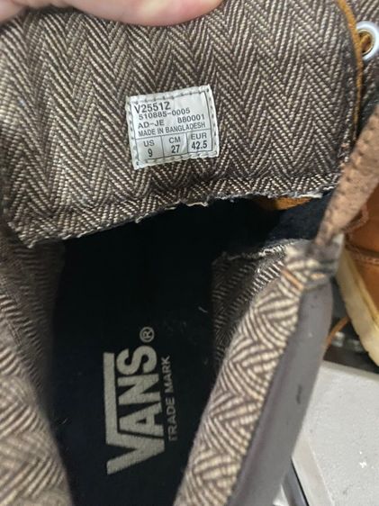 ขายรองเท้า Vans หนังน้ำตาลมือ2 รูปที่ 3