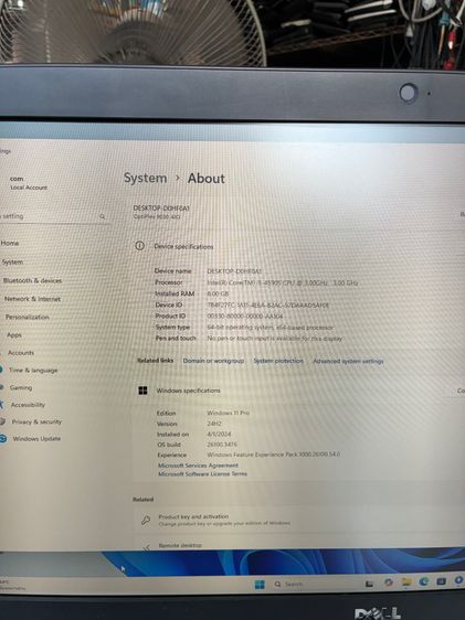 คอมตั้งโต๊ะ AIO ออล อินวัน Dell Optiplex 9030 I5 4570S แรม 8G SSD 240 G จอ 23 นี้ว รูปที่ 9